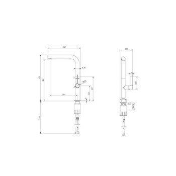 Teorema Lea Ψηλή Μπαταρία Κουζίνας Πάγκου Inox Γκρι 218170 (3 άτοκες δόσεις)