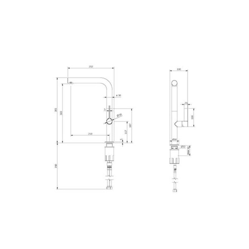 Teorema Lea Ψηλή Μπαταρία Κουζίνας Πάγκου Inox Γκρι 218170 (3 άτοκες δόσεις)