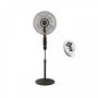 Gruppe FS40-404R Ανεμιστήρας Ορθοστάτης 60W Διαμέτρου 40cm με Τηλεχειριστήριο Μαύρος