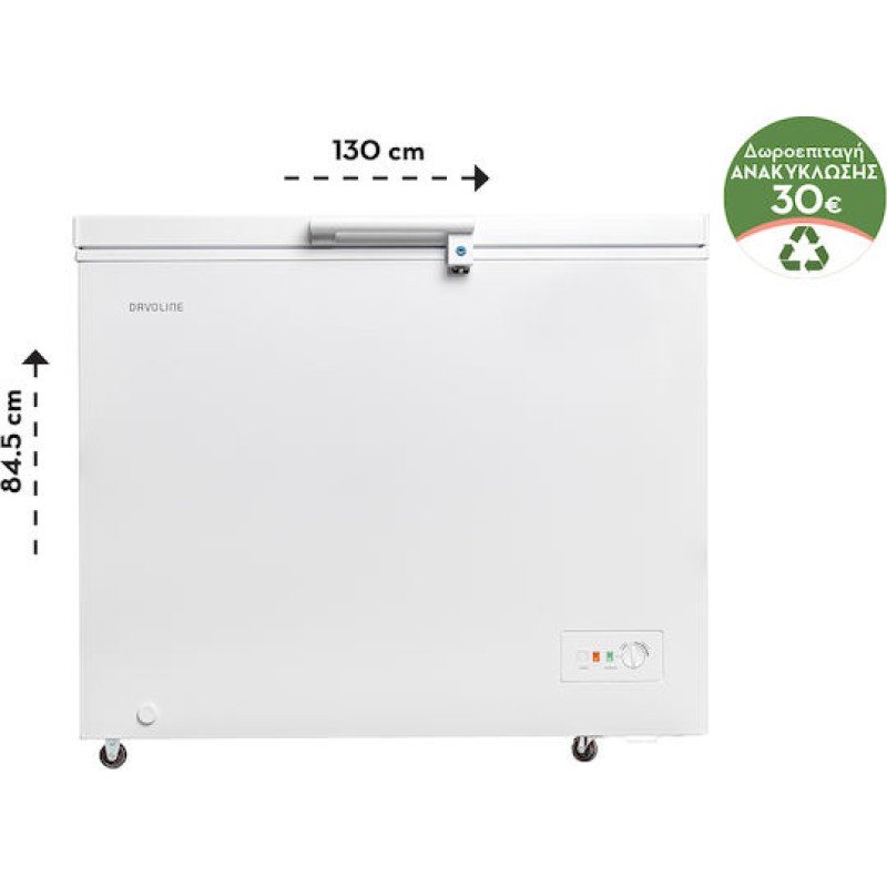 Davoline HD W 251E L DUAL SG NE Καταψύκτης Οριζόντιος 246lt 801223080