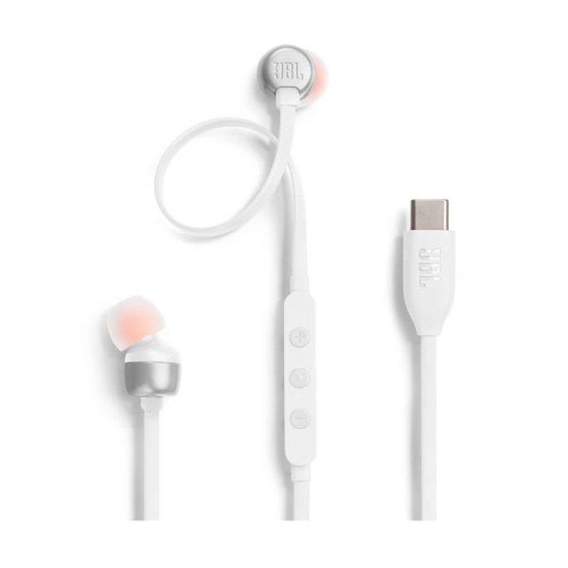 JBL T310C White Ακουστικά Ψείρες