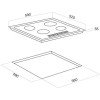 DAVOLINE GGDW 400 WH Εστία Υγραερίου 60cm Λευκή 801003951