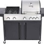 Bormann BBQ5060 Ψησταριά Υγραερίου Σχάρας 53x45εκ. με 5 Εστίες 20.5kW και Πλαϊνό Μάτι