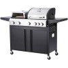 Bormann BBQ5060 Ψησταριά Υγραερίου Σχάρας 53x45εκ. με 5 Εστίες 20.5kW και Πλαϊνό Μάτι