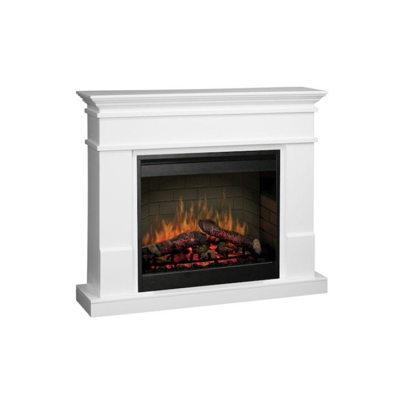 Dimplex Lisabona White Επιδαπέδιο Ηλεκτρικό Τζάκι με Επένδυση 2000w  (3 άτοκες δόσεις)
