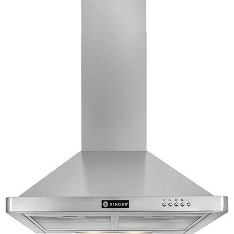 Singer Pyramid 601C 21 Απορροφητήρας Καμινάδα 60cm Inox (3 άτοκες δόσεις)