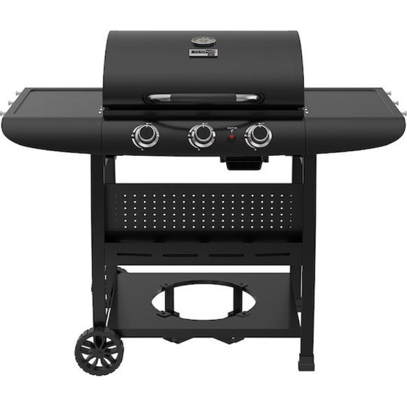 Bormann BBQ6030 Ψησταριά Υγραερίου Μαντεμένιας Σχάρας 60x42εκ. με 3 Εστίες 9kW