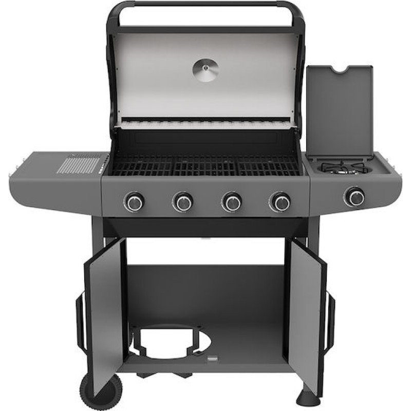 Bormann Elite BBQ6041 Ψησταριά Υγραερίου FORGE 4+1 Εστιών με Μαντεμένια Σχάρα