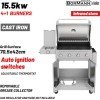 Bormann Elite BBQ7041 Ψησταριά Υγραερίου LEGEND 4+1 Εστιών με Μαντεμένια Σχάρα
