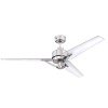 Westinghouse Julien Ανεμιστήρας Οροφής 137 cm Brushed Nickel με Ημιδιάφανα πτερύγια 72255 ( 3 άτοκες δόσεις ) 