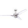 Westinghouse Julien Ανεμιστήρας Οροφής 137 cm Brushed Nickel με Ημιδιάφανα πτερύγια 72255 ( 3 άτοκες δόσεις ) 