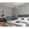 Westinghouse Julien Ανεμιστήρας Οροφής 137 cm Brushed Nickel με Ημιδιάφανα πτερύγια 72255 ( 3 άτοκες δόσεις ) 