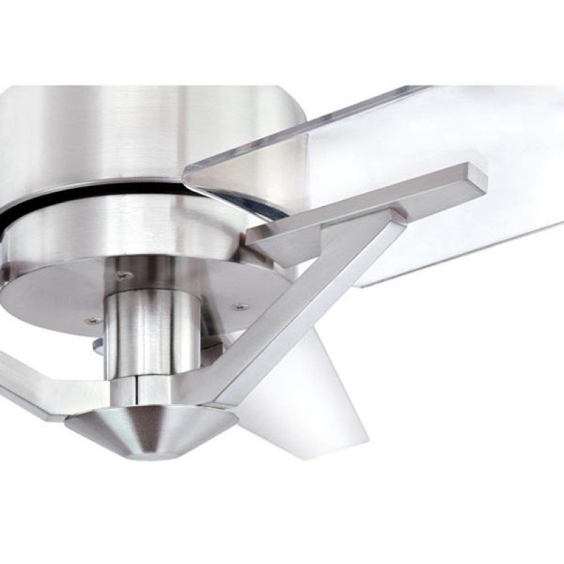 Westinghouse Julien Ανεμιστήρας Οροφής 137 cm Brushed Nickel με Ημιδιάφανα πτερύγια 72255 ( 3 άτοκες δόσεις ) 