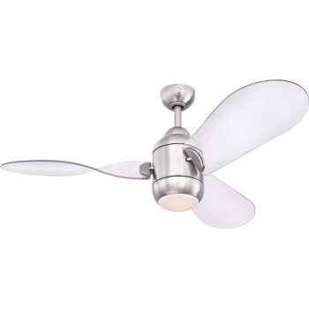Westinghouse Josef 72258 Ανεμιστήρας Οροφής 122cm με Φως και Τηλεχειριστήριο Ασημί