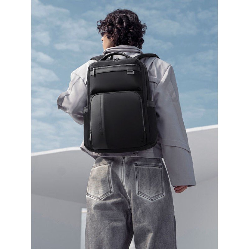 ARCTIC HUNTER τσάντα πλάτης B00808 με θήκη laptop 15.6", 19.5L, μαύρη B00808-BK
