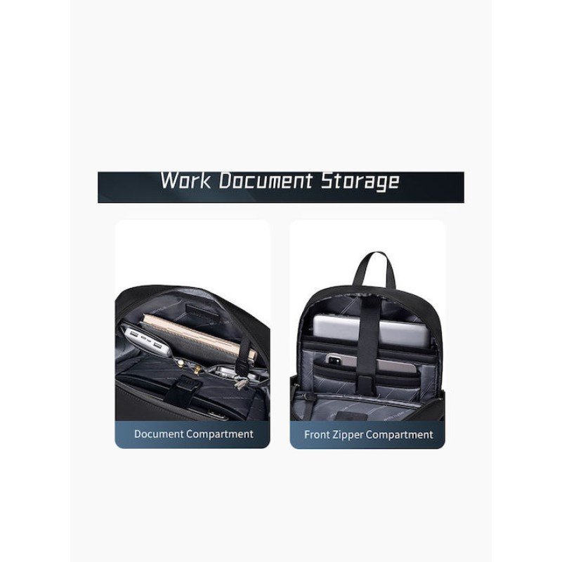 ARCTIC HUNTER τσάντα πλάτης B00811 με θήκη laptop 15.6", 16.5L, χακί B00811-KH