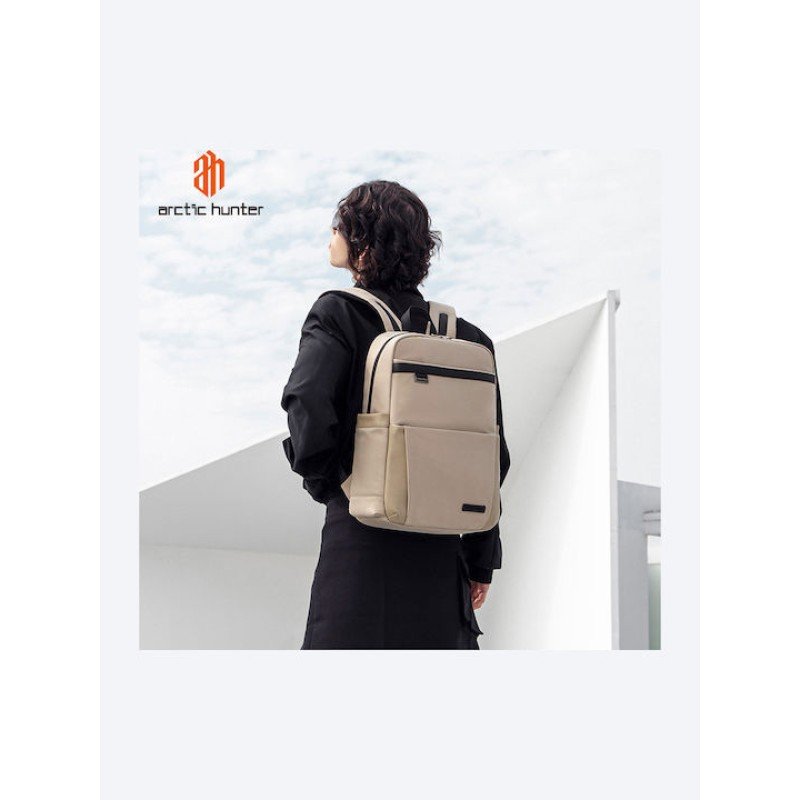 ARCTIC HUNTER τσάντα πλάτης B00811 με θήκη laptop 15.6", 16.5L, χακί B00811-KH