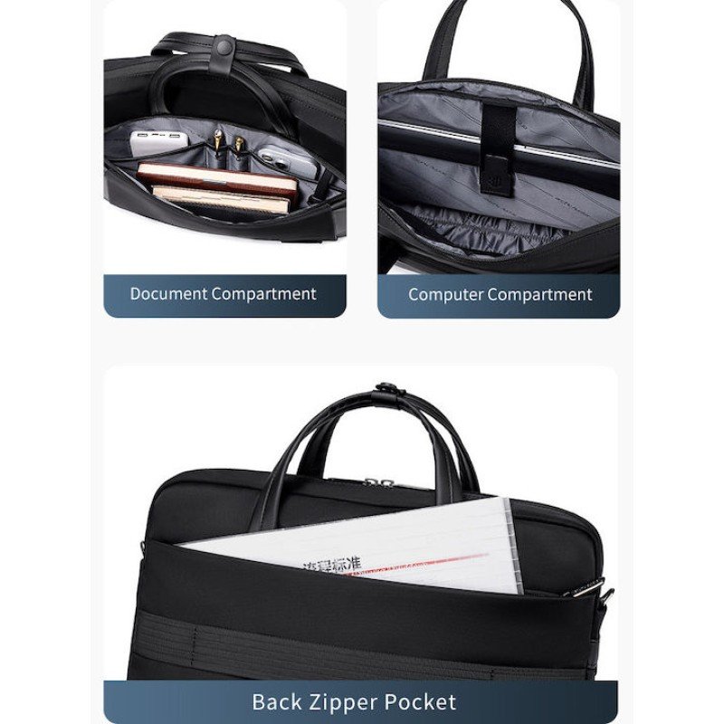 ARCTIC HUNTER τσάντα ώμου GWB00848 με θήκη laptop 15.6", 9L, μαύρη GWB00848-BK ARCTIC HUNTER τσάντα ώμου GWB00848 με θήκη laptop 15.6", 9L, μαύρη GWB00848-BK