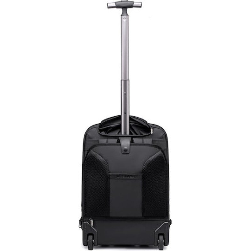 ARCTIC HUNTER τσάντα ταξιδίου LG00861 με θήκη laptop 15.6", τροχήλατη, 42L/54L, μαύρη LG00861-BK