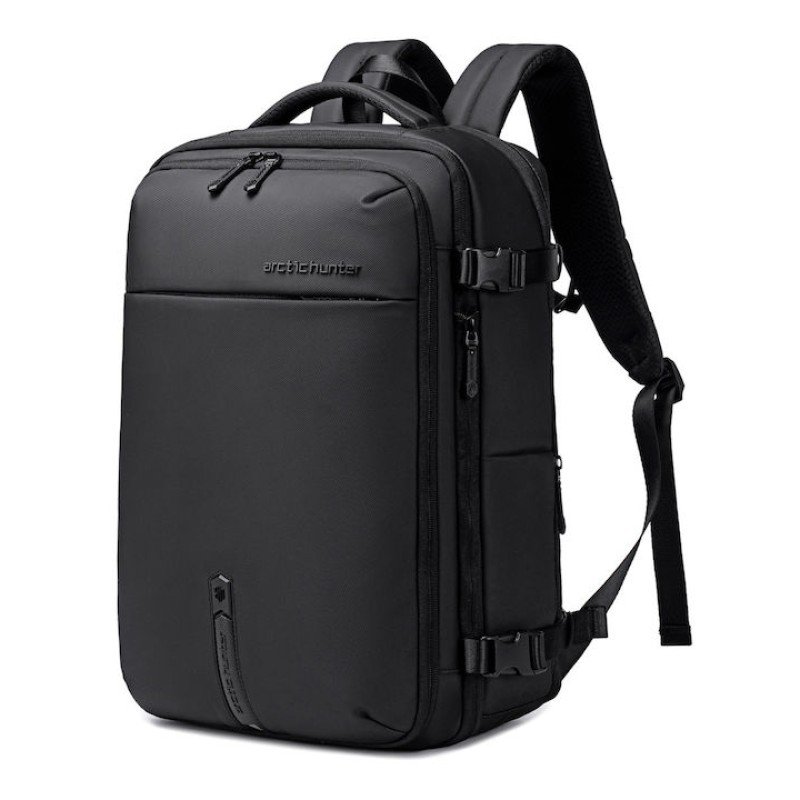 ARCTIC HUNTER τσάντα πλάτης B00866 με θήκη laptop 15.6", αεροστεγής θήκη, 35.5L/49.5L, μαύρη B00866-BK