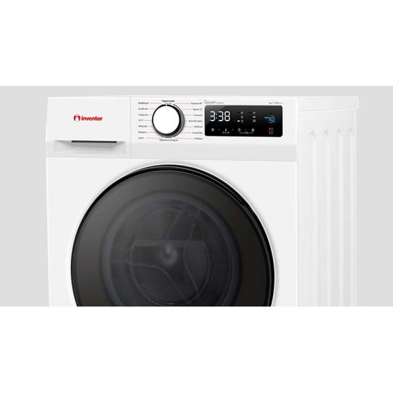 Inventor Galaxy GLX12014 Πλυντήριο Ρούχων 12 Κιλών, 59,5cm & Ελληνικό Menu   
