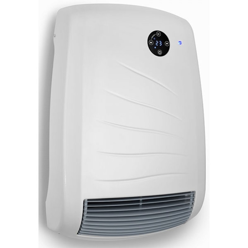 Radialight Bali Ψηφιακό Μεταλλικό Αερόθερμο Μπάνιου 27x42,5x13cm 1200/2000watt (3 άτοκες δόσεις)