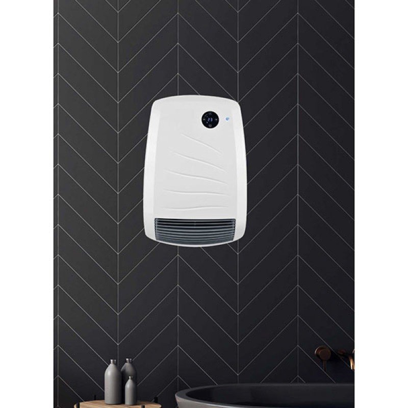 Radialight Bali Ψηφιακό Μεταλλικό Αερόθερμο Μπάνιου 27x42,5x13cm 1200/2000watt (3 άτοκες δόσεις)