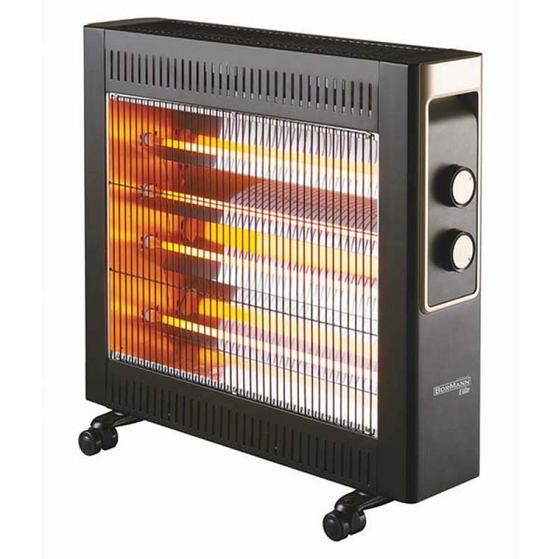 Bormann BEH6100 Θερμάστρα Χαλαζία 2200w με ρυθμιζόμενο θερμοστάτη & χρονοδιακόπτη (3 άτοκες δόσεις) 