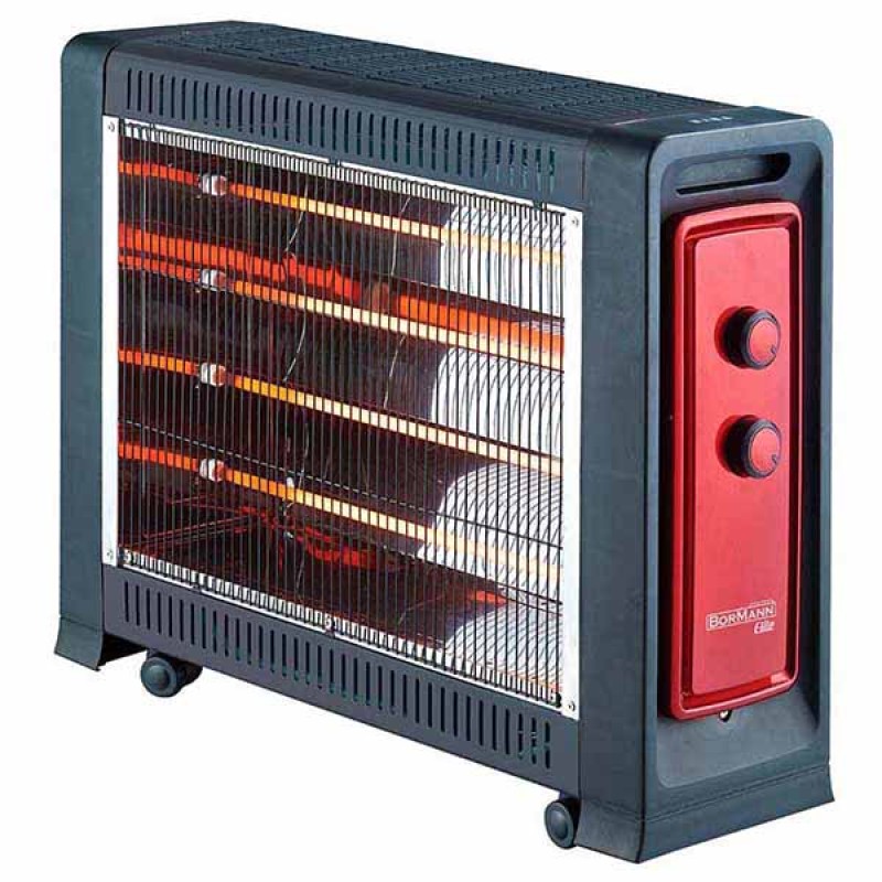 Bormann BEH7200 Θερμάστρα Χαλαζία 2200w με ρυθμιζόμενο θερμοστάτη & χρονοδιακόπτη (3 άτοκες δόσεις) 