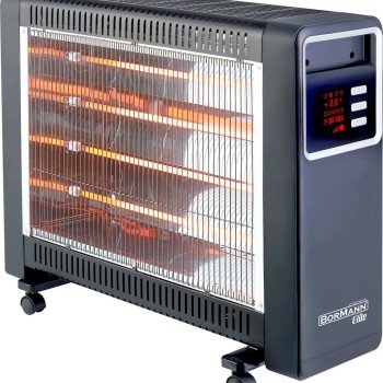 Bormann BEH7300 Θερμάστρα Χαλαζία 2200w με χειριστήριο & ρυθμιζόμενο θερμοστάτη (3 άτοκες δόσεις) 