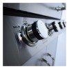 Bormann Elite BBQ5100 Ψησταριά Υγραερίου Inox Με Μαντεμένια Πλάκα Luxury Type 5+1 Εστίες 