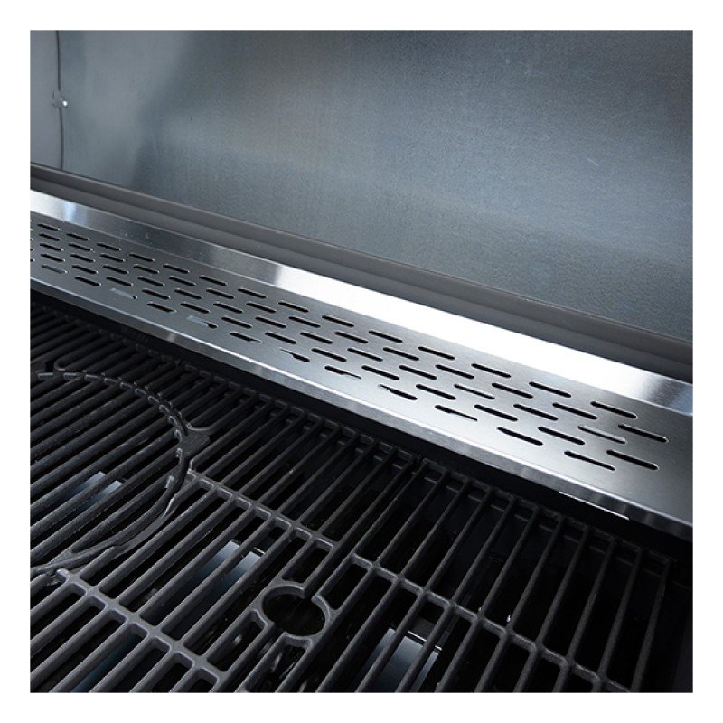 Bormann Elite BBQ5100 Ψησταριά Υγραερίου Inox Με Μαντεμένια Πλάκα Luxury Type 5+1 Εστίες 