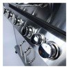 Bormann Elite BBQ5100 Ψησταριά Υγραερίου Inox Με Μαντεμένια Πλάκα Luxury Type 5+1 Εστίες 