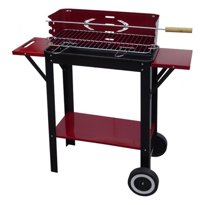 Bormann BBQ1140 Ψησταριά Κάρβουνου 50cmX26cm με Ράφι και Ρόδες (3 άτοκες δόσεις) 