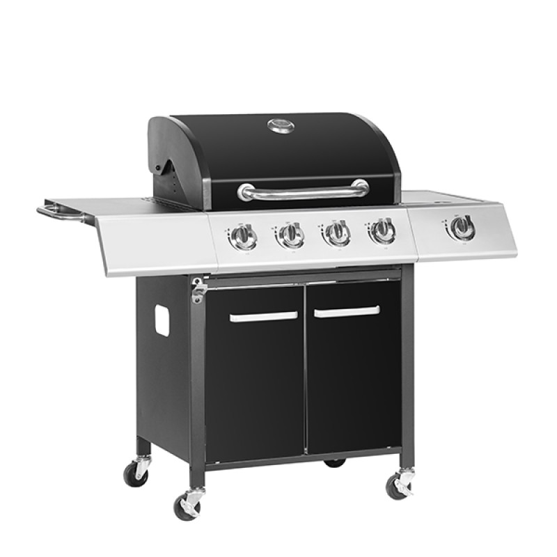 Bormann BBQ4500 Ψησταριά Υγραερίου με μαντεμένια σχάρα 4+1 εστιών (3 άτοκες δόσεις)