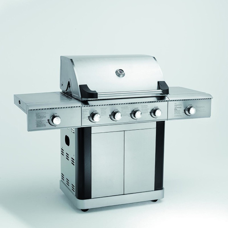 Bormann Zenith BBQ5500 Ψησταριά Υγραερίου& Υπερύθρων Ζενίτη 4+2 εστιών με Ανοξείδωτη Σχάρα και Εμαγιέ επικάλυψη εστίας (3 άτοκες δόσεις)