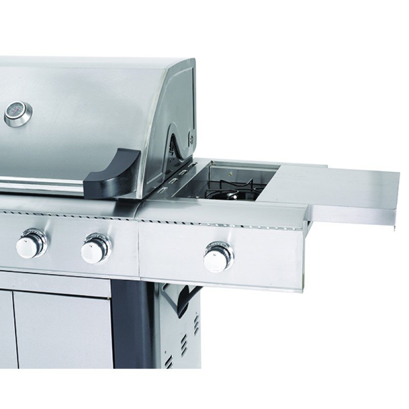 Bormann Zenith BBQ5500 Ψησταριά Υγραερίου& Υπερύθρων Ζενίτη 4+2 εστιών με Ανοξείδωτη Σχάρα και Εμαγιέ επικάλυψη εστίας (3 άτοκες δόσεις)