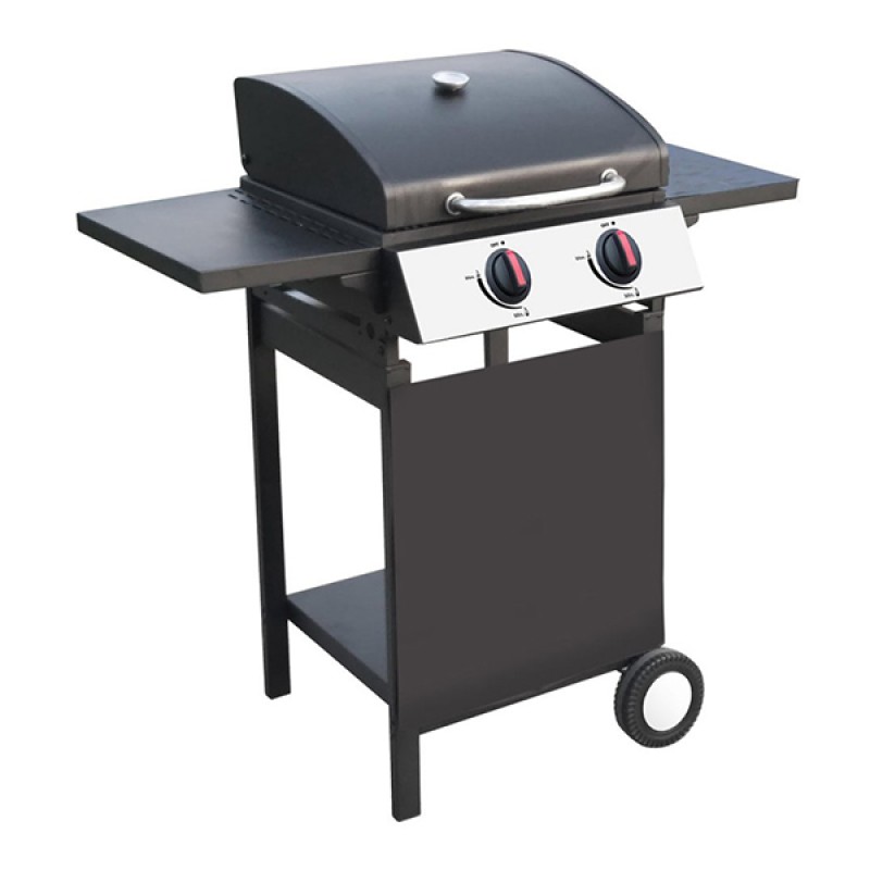 Bormann BBQ2000 Ψησταριά Υγραερίου με μαντεμένια σχάρα 2 εστιών & Δώρο ο Ρυθμιστη΄ς Γκαζιού BBQ1008 (3 άτοκες δόσεις) 