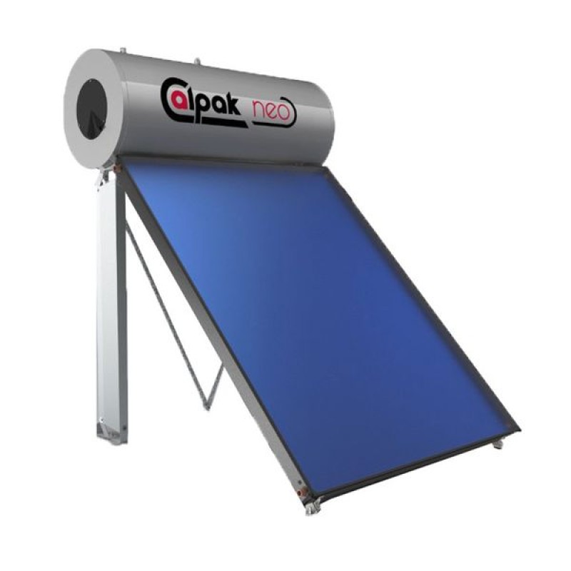 Calpak Νeo 160/2m² Ηλιακός Θερμοσίφωνας Glass Διπλής Ενέργειας Ταράτσας (3 άτοκες δόσεις)