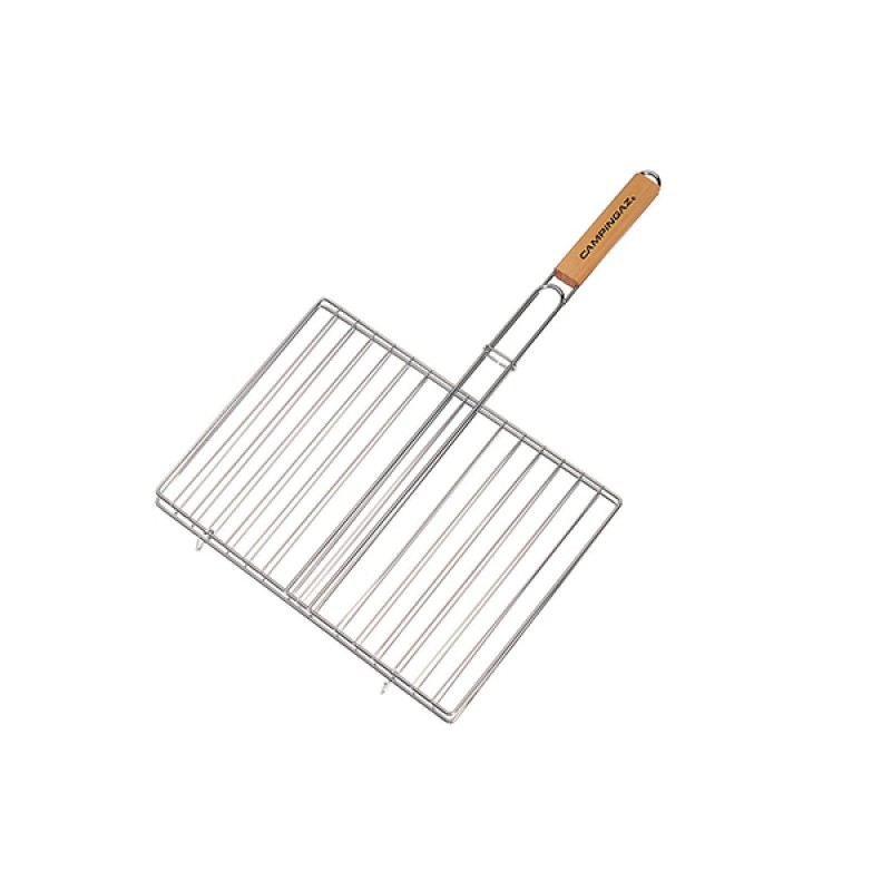 Campingaz Διπλή σχάρα 40x29cm Χρωμιομένη σχάρα ψησίματος με ξύλινο χερούλι (3 άτοκες δόσεις) 