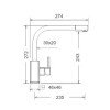 La Torre Java 28881-100 Μπαταρία Κουζίνας με συρομενο ντους χρωμε  