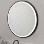 Καθρέπτης Μπάνιου Με LED Kolossos Rotondo Matt Black (60x60 cm) 876692