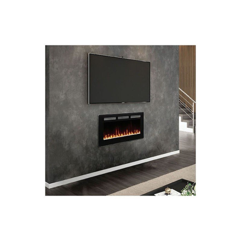 Dimplex Sierra 48 Επιτοίχιο Ηλεκτρικό Τζάκι 1600W 121.9x49.5cm Μαύρο 
