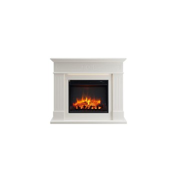 Richen Leandros Επιδαπέδιο Ηλεκτρικό Τζάκι 2000W 110x95cm Λευκό (3 άτοκες δόσεις)
