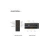 Richen Insert 102 Επιτοίχιο Ηλεκτρικό Τζάκι 2000W 101.6x48cm Μαύρο (3 άτοκες δόσεις)