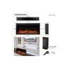 Richen Insert 102 Επιτοίχιο Ηλεκτρικό Τζάκι 2000W 101.6x48cm Μαύρο (3 άτοκες δόσεις)