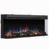 Richen 3D Insert 133 Επιτοίχιο Ηλεκτρικό Τζάκι 2000W 140x29x59 Μαύρο (3 άτοκες δόσεις)