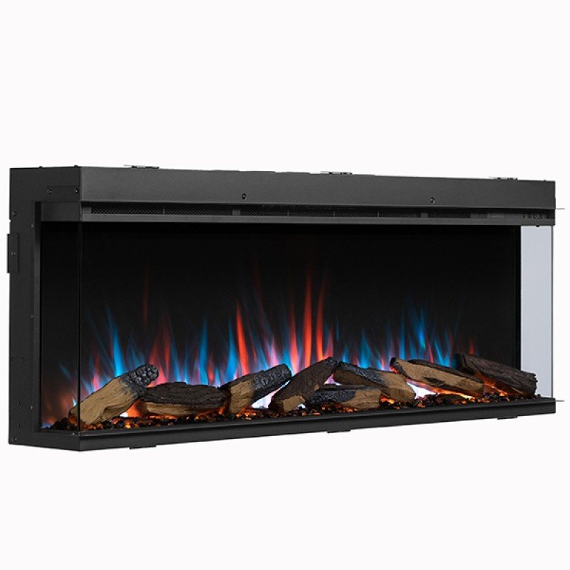 Richen 3D Insert 133 Επιτοίχιο Ηλεκτρικό Τζάκι 2000W 140x29x59 Μαύρο (3 άτοκες δόσεις)
