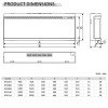 Richen 3D Insert 133 Επιτοίχιο Ηλεκτρικό Τζάκι 2000W 140x29x59 Μαύρο (3 άτοκες δόσεις)