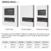 Richen 3D Insert 133 Επιτοίχιο Ηλεκτρικό Τζάκι 2000W 140x29x59 Μαύρο (3 άτοκες δόσεις)